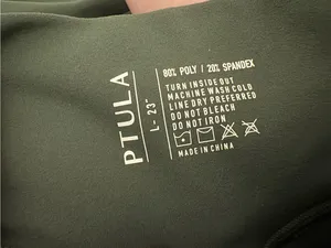 PTULA Green Cropped Leggings L Size L thumbnail 3