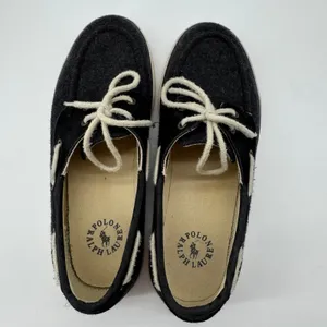 Polo Ralph‎ Lauren Lilia Boat Shoes Women 8.5B Flannel Microsuede Coastal Preppy thumbnail 6