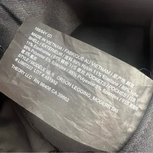 Theory Orson Legging‎ Modern ski Stretch Pant in Black size 2 thumbnail 5