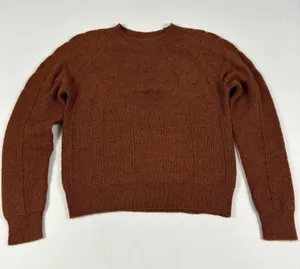 ASTR The Label Sweater Womens Medium Brown Acrylic Nylon Wool Crew Neck Pullover thumbnail 1