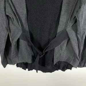 CAbi 3184 Mesh Back Jacket in Heather‎ Gray Stretch Ponte Twill Coat M $189 thumbnail 12