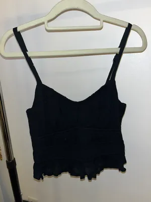 Hollister Black Cropped Tank thumbnail 1