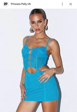 Princess Polly Blue Corset Dress thumbnail 4