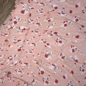 Karlie large peach floral smocked tiered dress thumbnail 11
