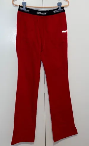 Grey’s Anatomy by BARCO Professional Wear Active Scrub Pants Size ST Red thumbnail 1