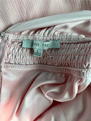 Love Tree Pale Pink Deep V Chiffon High-Low Dress thumbnail 3