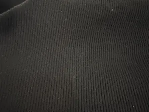 Black Ribbed Boatneck Sweater Size M thumbnail 3