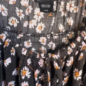 Billabong Black Floral Midi Dress Orange White Daisy thumbnail 4