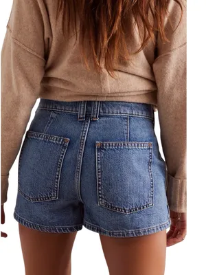 Free People - NWT Bettie Sailor Denim Shorts Sz 30 thumbnail 2