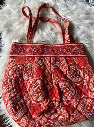 Vera Bradley Quilted Floral Tote Bag thumbnail 1