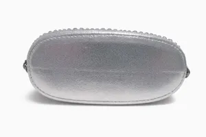 Silver Rhinestone Evening Clutch with Detachable Crossbody Chain Strap thumbnail 6