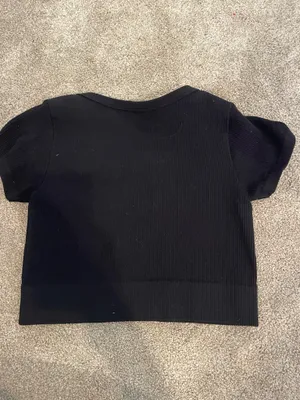 Garage sonia seamless plunge top black thumbnail 3