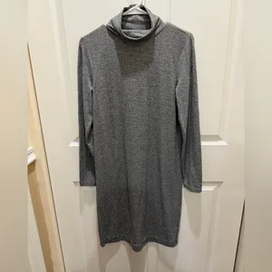 J Crew Gray Turtleneck Sweater Dress Small thumbnail 2