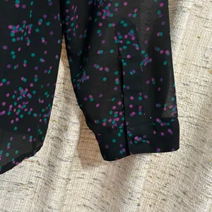 Torrid Long Sleeve Sheer Peplum Blouse thumbnail 7