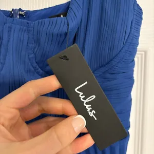 Lulu’s Cascading Crush Blue Tiered Bustier Midi Dress NWT thumbnail 8