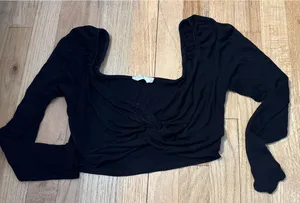 Black Long Sleeve Top Altar'd State thumbnail 1