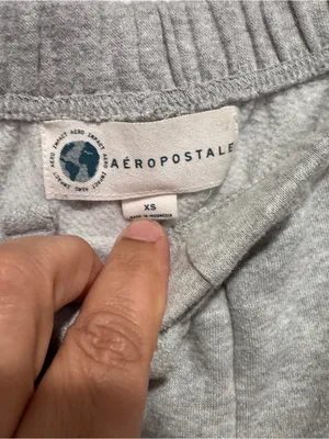 Aeropostale Gray Jogger Sweatpants Women’s XS Logo Fleece Lounge Pants thumbnail 4