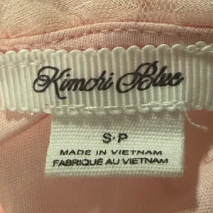 Kimchi Blue Pink Rosette Mesh Strapless Tube Top Women‎ Size Small Coquette thumbnail 6