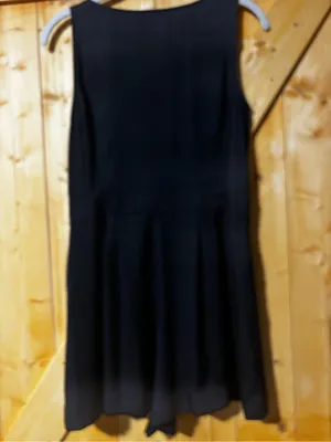 LOFT Black‎ Sleeveless Pleated Shorts Romper with Pockets - Size 0 thumbnail 9