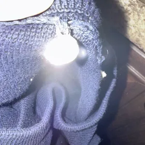 Anthropologie Blue Off the Shoulder Relaxed Fit Sweater thumbnail 8