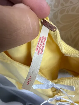 Free People Mellow Yellow Cropped Dancing Queen Bow Cutout Top - Size - Large thumbnail 9