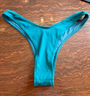 Kotomi Teal High-Cut Bikini Bottom - Women's Swim size small thumbnail 1