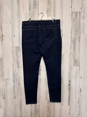 Michael Kors Izzy Skinny Jeans Womens 12 Dark Wash Stretch Denim Pants thumbnail 2
