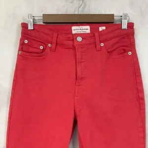 Lucky Brand Bridgette Skinny Jeans Women 6/28 Red‎ Stretch Ankle Indie Minimal thumbnail 3