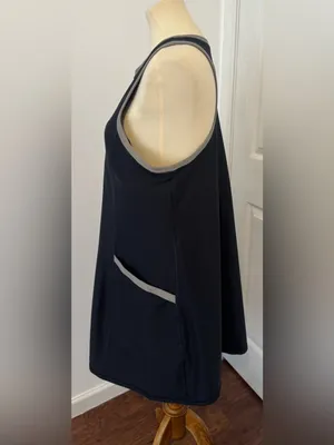 Summersalt The Do-It-All Tennis Dress Gym Athleisure Outdoors Active Black Sz 18 thumbnail 3