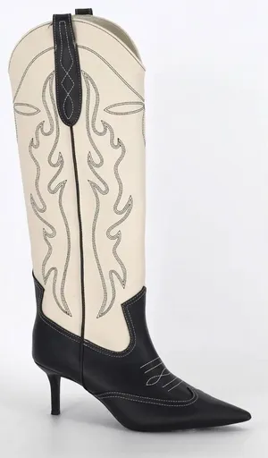 INC International Concepts Boots Western Style Knee High Size 7 Pointed‎ Toe thumbnail 1