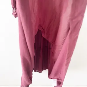 Young Fabulous & Broke Mauve Tiered Boho V Neck Midi Dress XS thumbnail 4