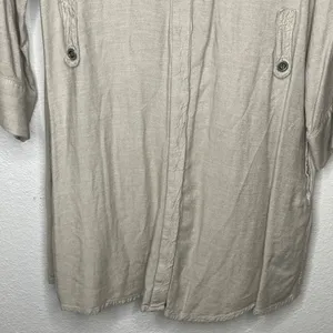 Life In‎ Progress Shirt Dress Tan thumbnail 7