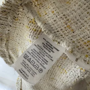Loft Fit‎ and Flare Mini Tweed Flare Light Yellow Ivory Dress thumbnail 6