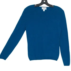 Charter Club Sweater Cashmere Quiet‎ Luxury Old Money Preppy Minimalist Blue S thumbnail 2