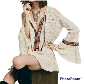 Free People The Love of Flowers boho tunic thumbnail 3