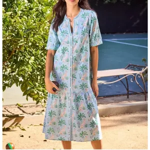 PrintFresh Brunch Dress in Leopard Mirage Organic Cotton Womens XS New thumbnail 14