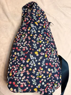 Vera Bradley Essential Sling Backpack in Scattered Wildflowers Pattern thumbnail 6