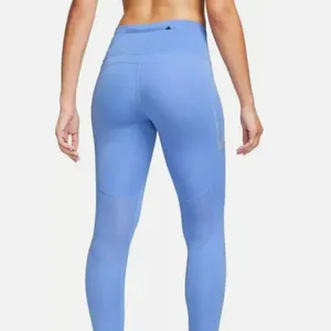 NWT Nike Fast Women's Blue 7/8 Pockets MR Running Leggings (FB4658-450) Sz -2X thumbnail 4