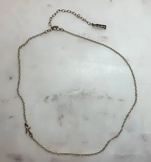 BaubleBar SugarFix | Gold Tone "K" Initial Necklace thumbnail 1