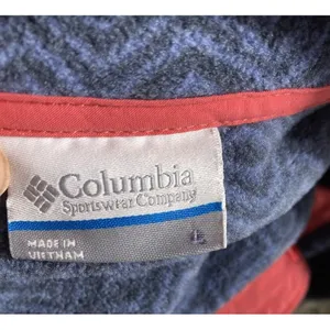 Columbia Women's SIZE LG Half Snap Mountain Side Diamond Printed Fleece Pullover thumbnail 8