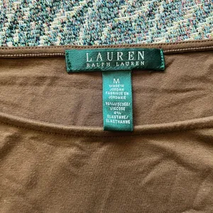 Vintage Lauren Ralph Lauren Brown Longsleeve Top Women’s M Preppy Minimalist Y2K thumbnail 14
