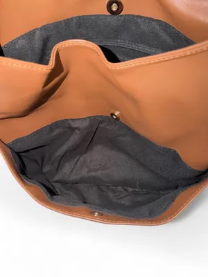 Brown faux leather purse thumbnail 3