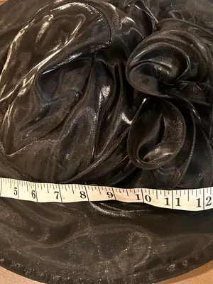 Vintage Classic Black Women's Dress Hat with Decorative Bow Accent GIOVANNIO thumbnail 9