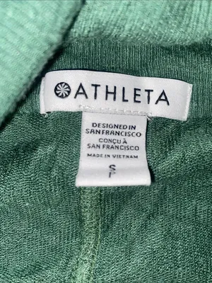 Athleta Pranayama Lightweight Open-Front Cardigan in sage green thumbnail 2