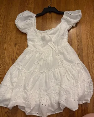 white princess polly eyelet dress thumbnail 1
