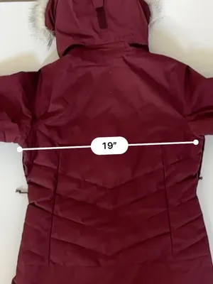 Columbia Women’s S Omni-Tech Omni-Heat Ski Snow Jacket Faux Fur Hood Burgundy thumbnail 8
