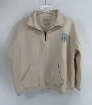 Taylor Swift Womens 1989 Taylors Version Quarter Zip Wonderland Pullover size M thumbnail 1