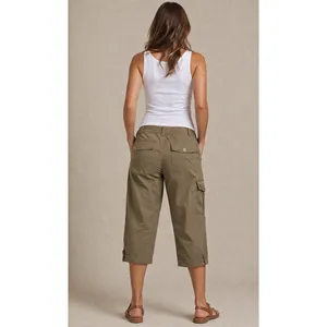 Cache Crop Cargo Pant Rhinestone Stud Adjustable Length Embellished NWT $98 Sz14 thumbnail 2