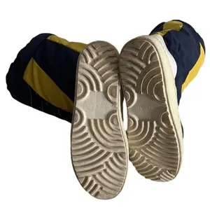 APRES SKI Blue Yellow Nylon Rubber Boots Moon Boots thumbnail 4