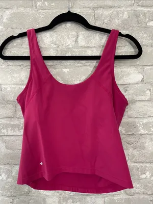 HALARA Hot Pink SoftlyZero™ Plush Padded V Neck Running Tank thumbnail 3